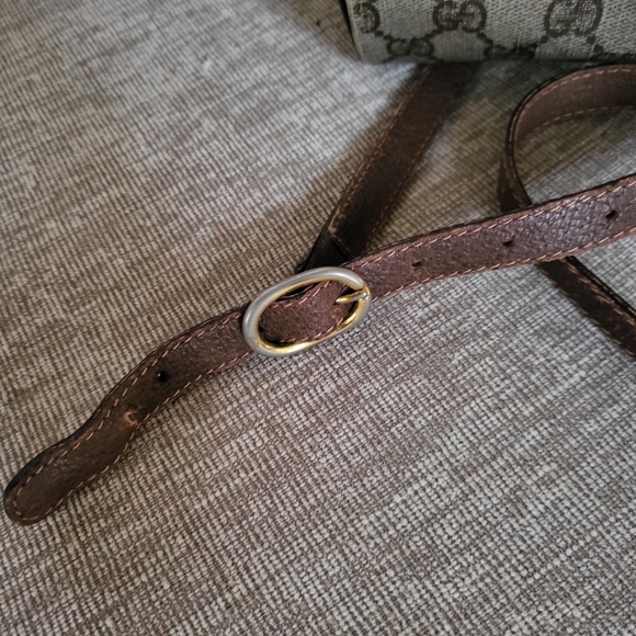 GUCCI GG Canvas Web Sherry Line Shoulder Bag - Picture 11 of 11